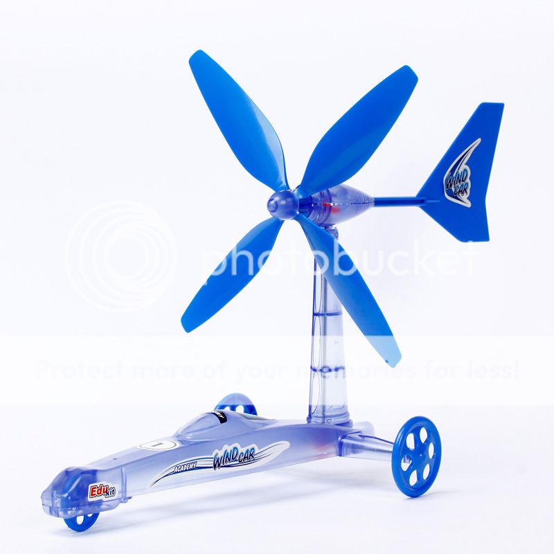 Wind Powered EcoFriendly Car Educational Kit Toy Kids Gift Item Energy DIY